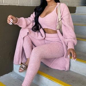 Pink 3 pice legging set